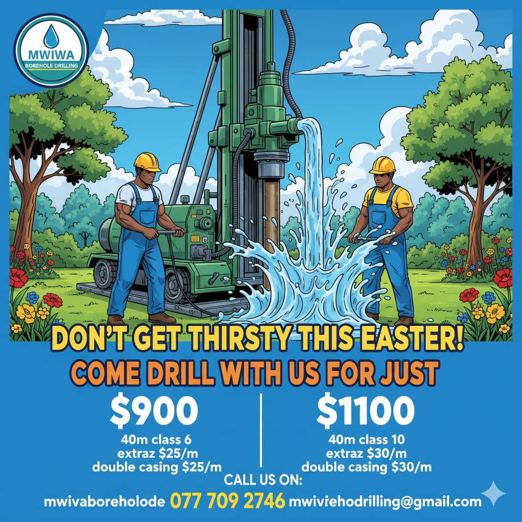 Solar borehole pump installation, Zimbabwe